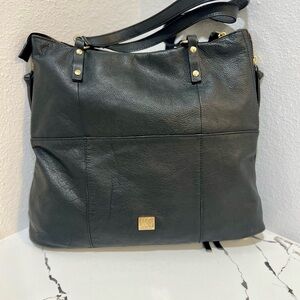 Kooba Black Pebbled Leather Tote – Excellent Condition